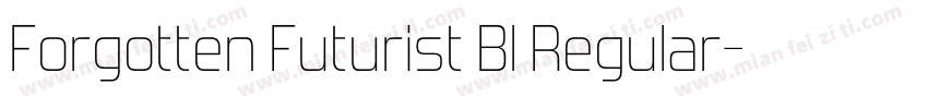 Forgotten Futurist Bl Regular字体转换